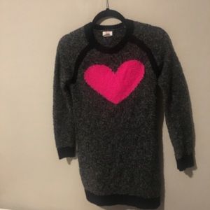 Girls’ long sleeved sweater dress